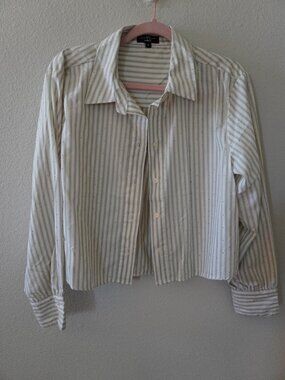 Velvet Heart Crop Button Down with Sparkles